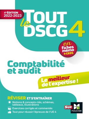 cover image of Tout le DSCG 4--Comptabilité et Audit--Révision et entraînement